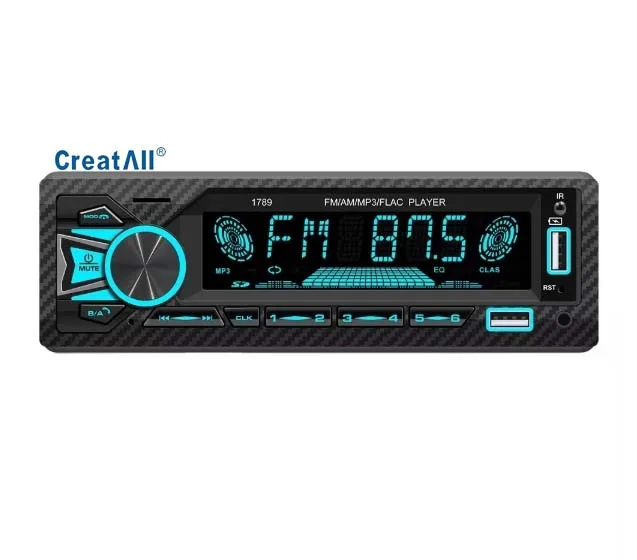 Creatall Cross-Border New Car MP3 Player Card Slot U Disk Car Radio Central Control for Bluetooth Lossless Sound Amplifier
