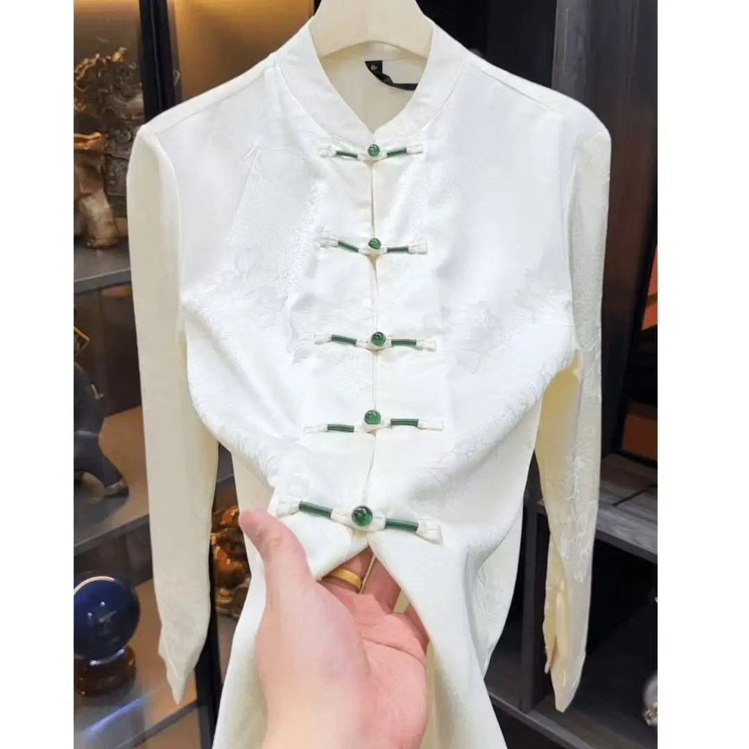 

Модная тонкая немнущаяся комфортная рубашка с длинным рукавом на пуговицах, свободного кроя, из полиэстера, для весеннего сезона