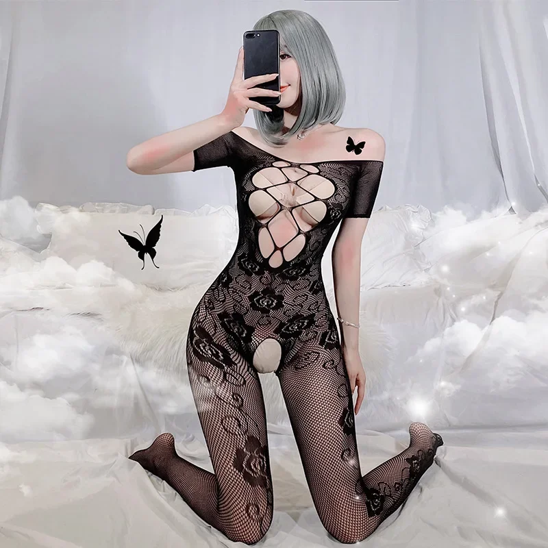 Sexy Shapers for women Open crotch fetish Bodystocking erotic lingerie porno babydolls Crotchless body suit underwear costumes