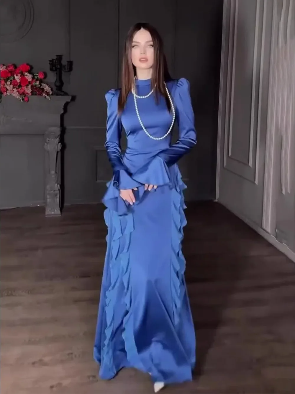 

Вечернее платье для женщин, шифоновое платье Абая для вечеринки, длинные платья, мусульманский кафтан, халат Джалабия, Рамадан, Дубай, кафтан, Vestidos Largos 2026