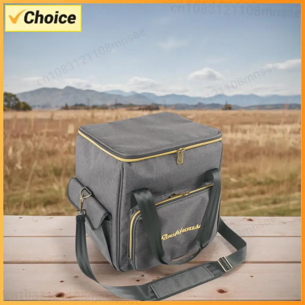 

Сумка для переноски виниловых пластинок с ремешком, водонепроницаемая сумка для хранения пластинок, многофункциональная сумка с несколькими карманами и утолщенной подкладкой для 12-дюймовых виниловых пластинок