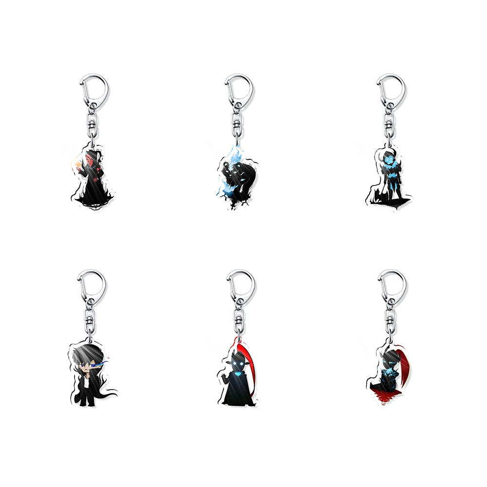 

Anime Solo Leveling 6cm Cool Acrylic Keychain Sung Jin Woo Sung Backpack Pendant Accessories Decor Gifts