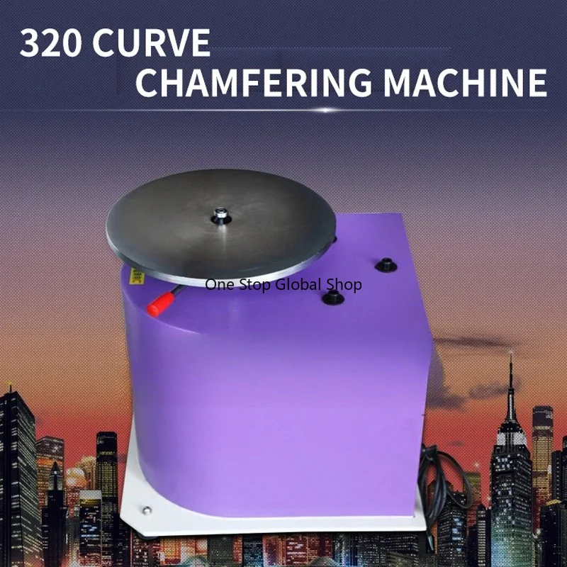 1PC 320 Curve  Irregular  380V Table Arc Chamfering Machine 8000rpm Speed Chamfering Machine