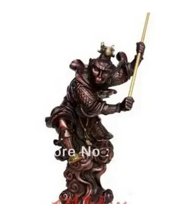 Exquisite beauty of copper bronze statue Monkey King Sunwukong 25cM