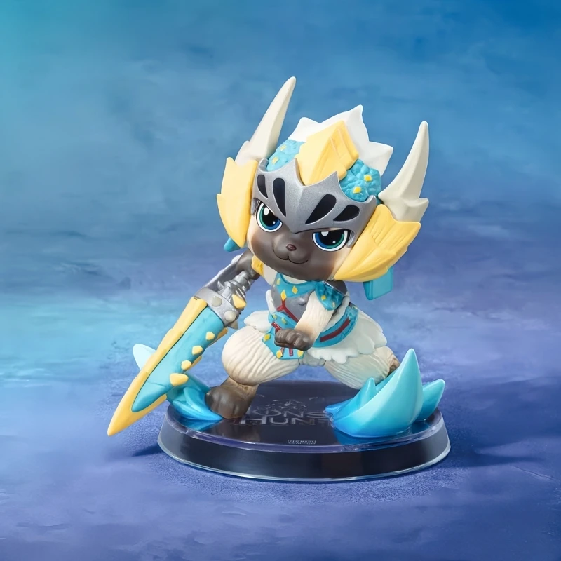 Hot Selling Genuine Stock Popmart Monster Hunter Alu Cat Series Co Branded Figurine Surprise Blind Box Toy Ornament Cute Gifts view 4