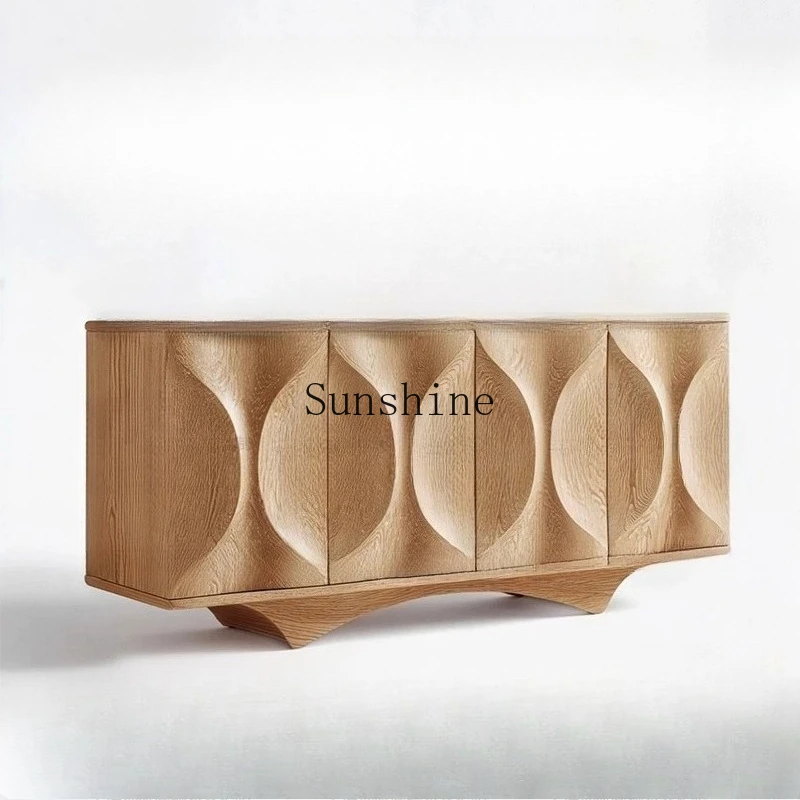 

TT antique solid wood dining side cabinet creative living room home storage locker