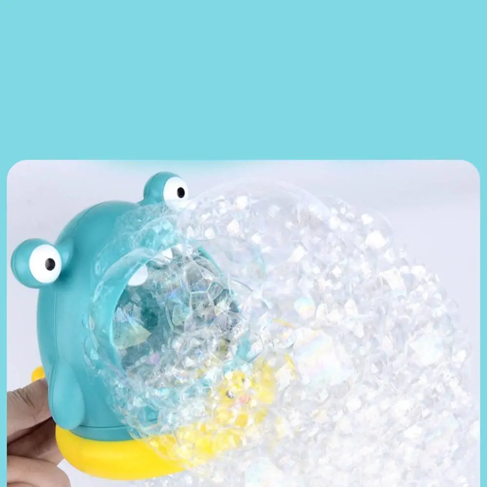 Bubble Blower Interactive Bubble Blowing Machine Shark Cartoon Bath Toys Crab Plastic Soap Bubble Machine Visual