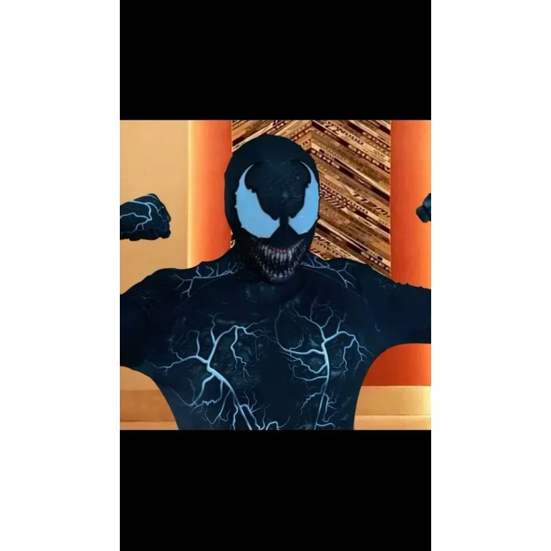 Cos Nuovo Halloween Adulti Bambini Venom Symbiote Spidycosplay Costume Tuta Zentai Seconda Pelle Vestito da Uomo Tuta da Festa