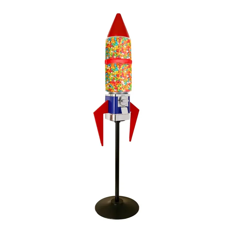 for Rocket Candy Vending Machine Automatic Capsule Large Capacity Coin Slot 1 Year Warranty