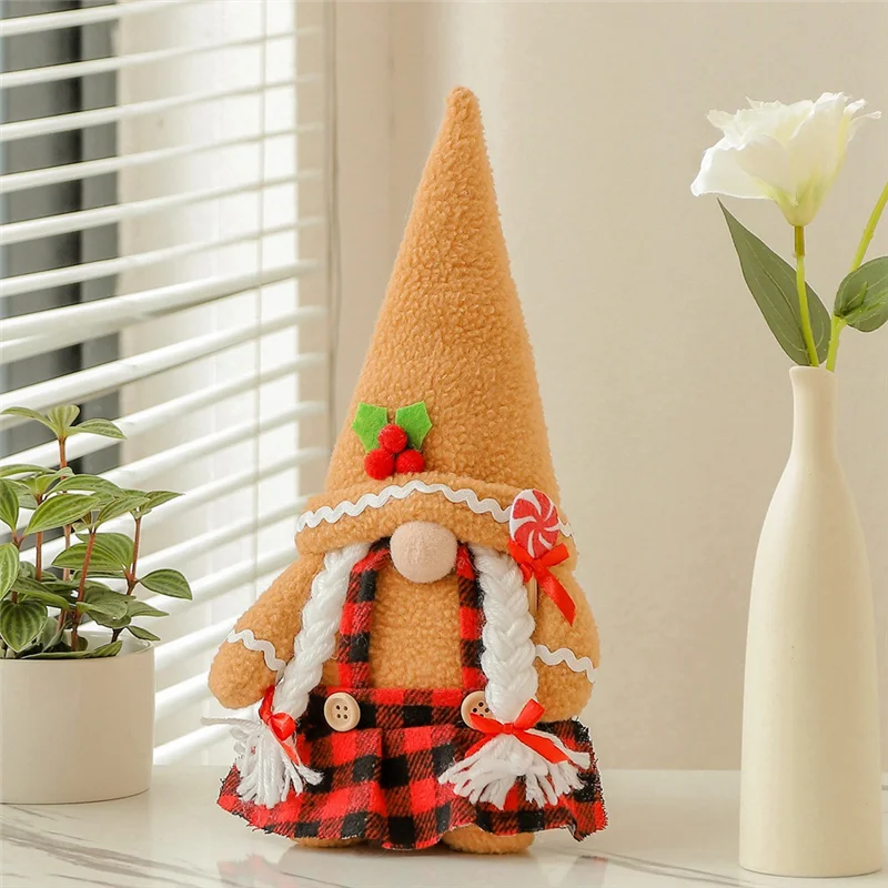 Decorações de baag-christmas, feliz natal boneca sem rosto pelúcia E-Lf ornamentos pingente casa ano novo decorações de natal um fácil t