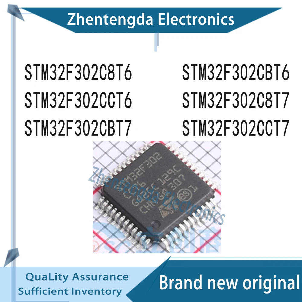 STM32F302 STM32F302C8T6 STM32F302CBT6 STM32F302CCT6 STM32F302C8T7 STM32F302CBT7 STM32F302CCT7 IC MCU Chipset LQFP-48