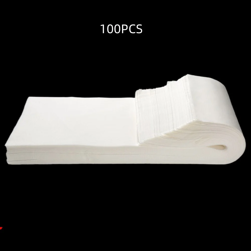 100Pcs Disposable Non-woven Towels 27*57cm Soft Water Absorbent Salon Towels For Beauty Hair Nail Foot Spa Hotel Travel Home Cle