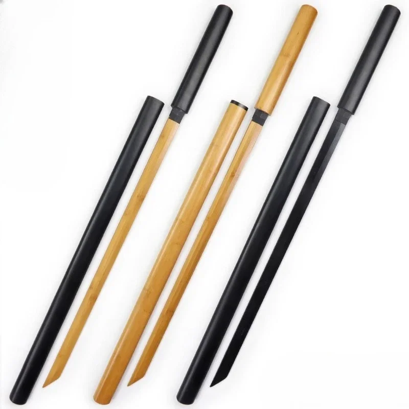 

Bamboo Blade Wood Sword Tang Hengdao Samurai Blade Sword Dao Yudao Sheath Wushu Practice Cos 100cm