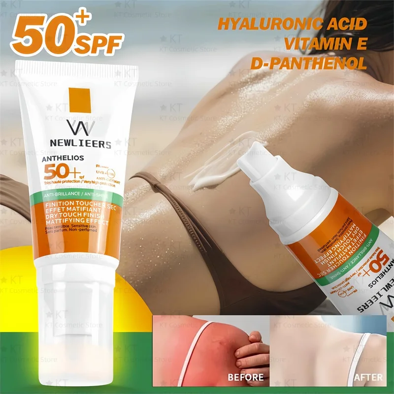 

High SPF50+ PA++++ Sunscreen Cream Face Broad Spectrum UV Long-Lasting Protection Lotion All Skin Types Body Outdoor Activities
