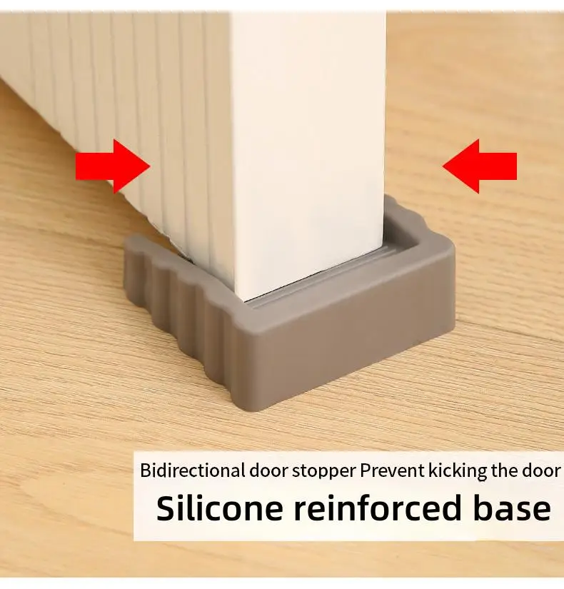 Creative storm door stopper Plastic matte surface anti-collision safety door wedge Multi-function door stopper