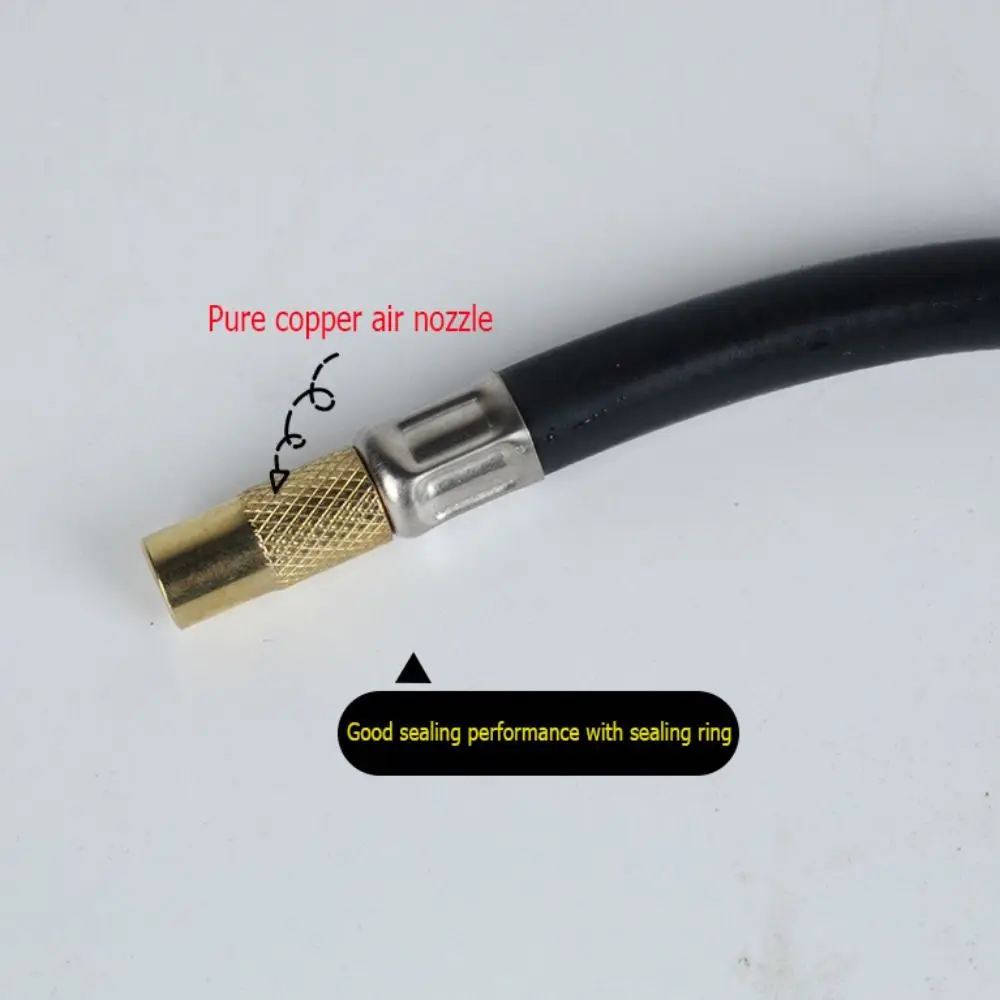 Versatile 100 PSI Tire Pressure Gauge High Precision Long Hose Tire Air Pump Tester Tire Pressure Table Motorcycle