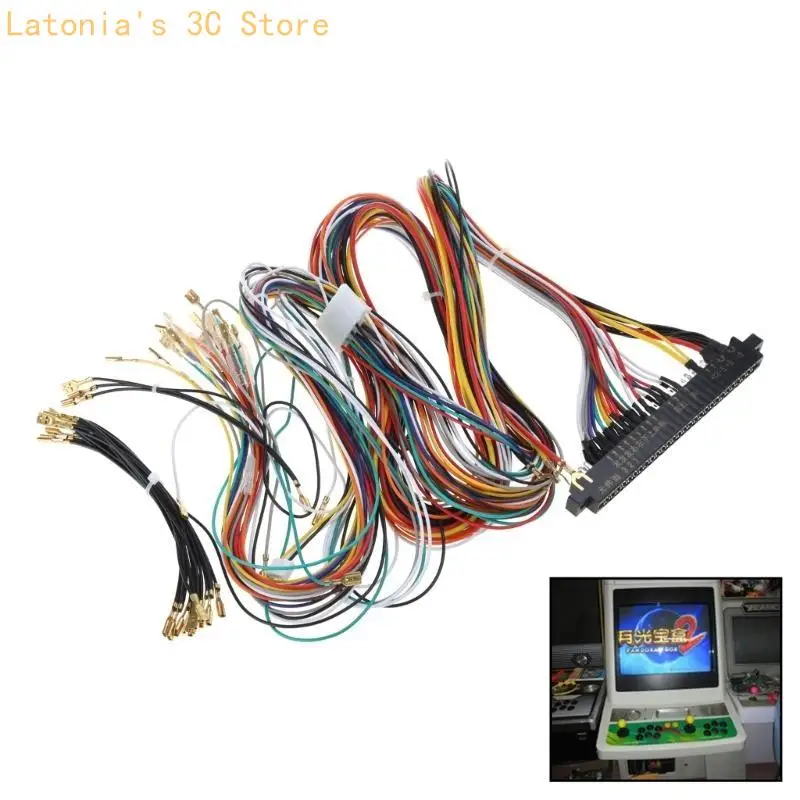 Jamma-Kabelbaum, 28-poliger Jamma-Loom-Joystick-Knopf-Anschluss für Arcade X3UB – Detail 4