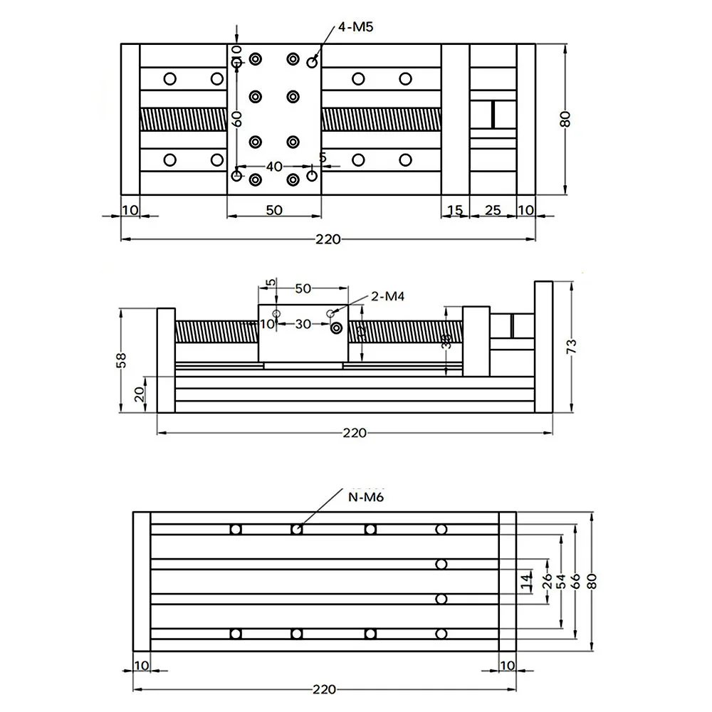 Imagem -06 - Guia Linear Trilho Ballscrew Sfu1204 1605 Mgn c7 com Nema23 Stepper Motor para Faça Você Mesmo Cnc Router Peças x y z Estágio Linear Gx80