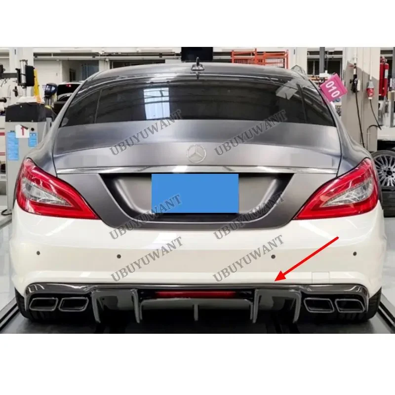 For Benz CLS W218 CLS260 350 Rear Bumper Diffuser Lip Spoiler Car Body Kit Accessories view 5