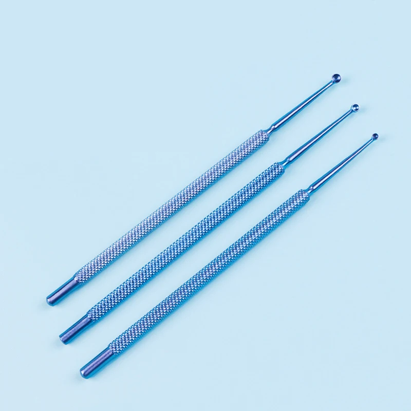 Chalazion Curette Micro Forceps single/Double Ended Curette Veterinary Ophthalmic Pet Surgical Instrument