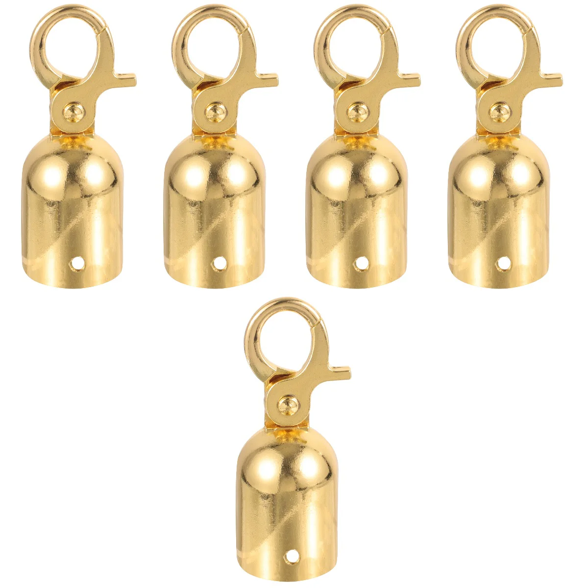 5 Pieces Rope End Stop Decking Fittings Stopper Cord Ends Snap Stainless Steel
