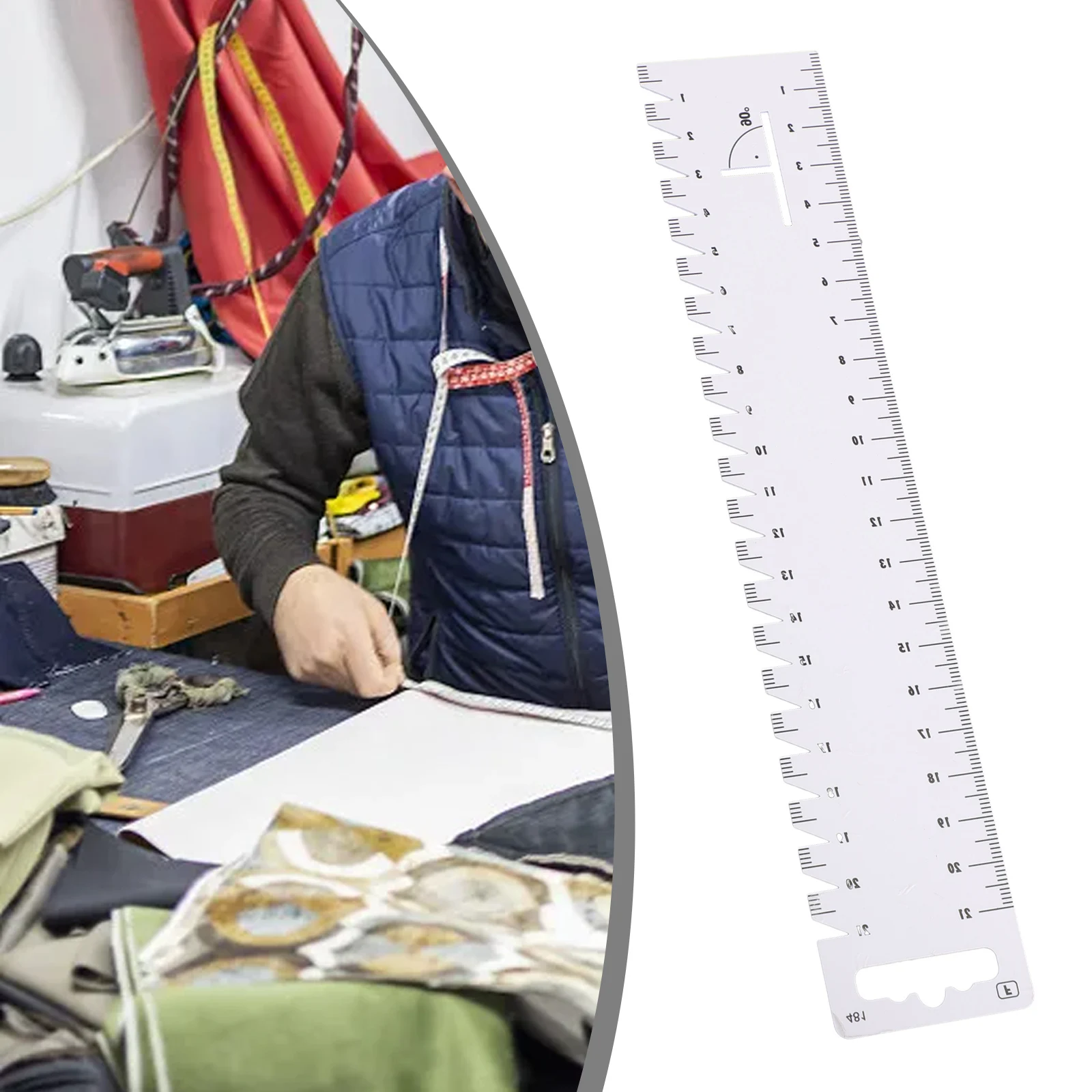 Clear Markings DIY Sewing Patchwork Seam Ruler Sturdy Quilt Ruler Tools Exquisite Workmanship DIY Sewing Patchwork