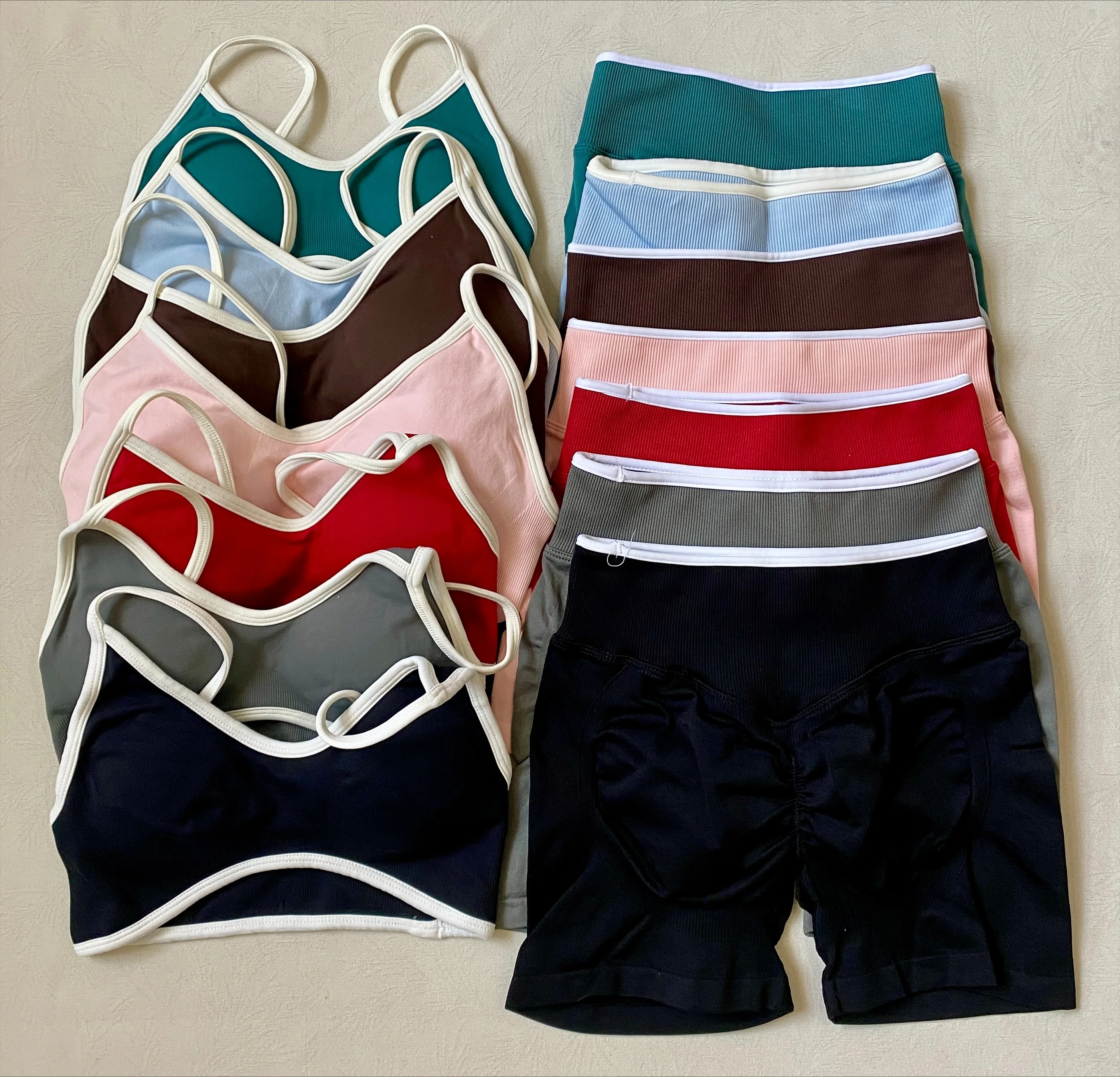 Yoga Fitness Logo - LOGO High-waist Slim-fit Women's Sports Suit