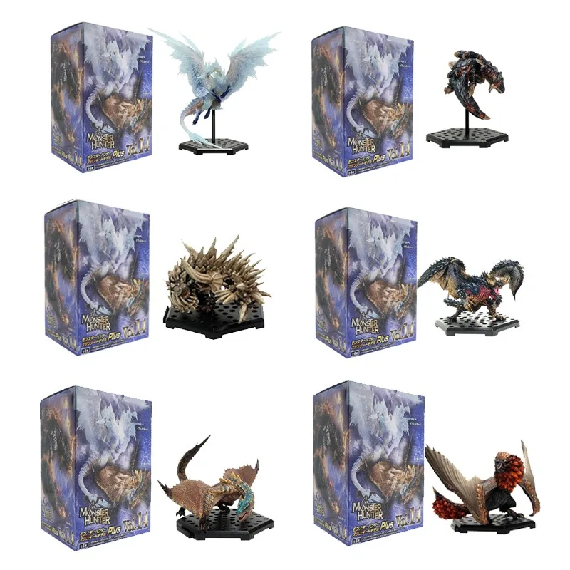 Monster Hunter World: Iceborne Plus Vol.14 Anime Figure Velkhana Tigrex Nergigante PVC Action Toy Figures Collection Gift