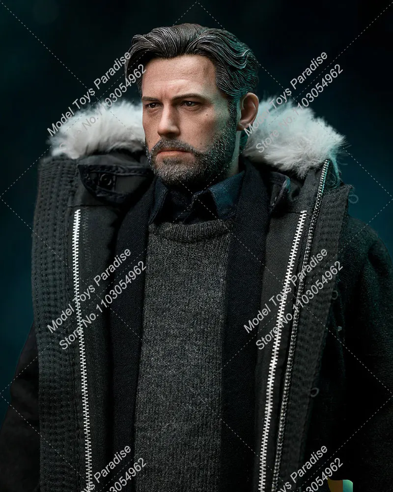 SLCUSTOM SL-006 1/6 Scale Male Soldier Mr Rich Ben Affleck Hooded Casual Clothes Leather Shoes Full Set 12inch Action Figure