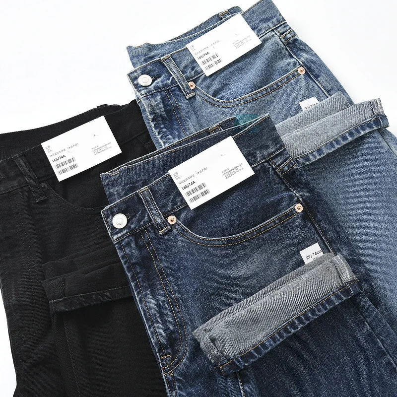 

Men's Loose Straight Leg Cotton Jeans Vintage Waed Casual Comfortable Breathable Faionable Autumn Spring Seasonal Wear