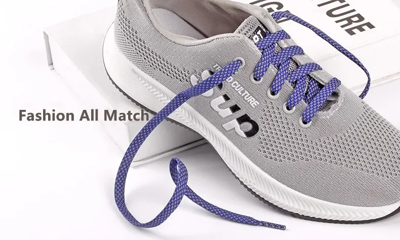 3M flache reflektierende Schnürsenkel, geeignet für Sportschuhe, Nachtlauf-Schnürsenkel, Schuhzubehör, 100/120/140/160 cm, 21 Farben – Detail 5