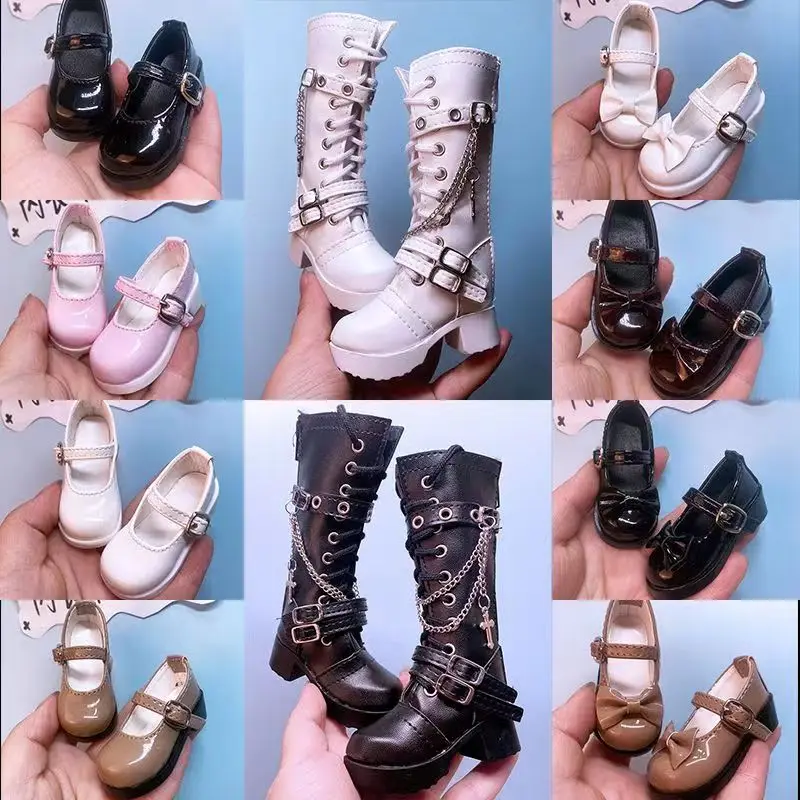 45CM BJD Doll Snow Boots Work Dress Boots Long Boots 1/4BJD Boots Doll Academy Style Uniform Shoes Leather Shoes Mary Jane Shoes