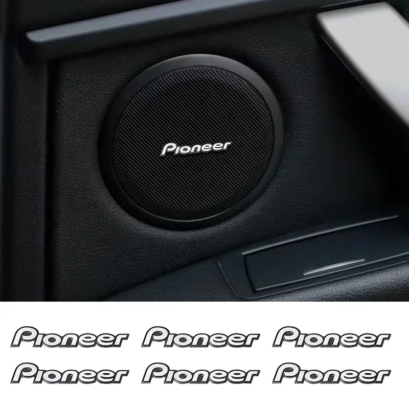 

5 шт./10 шт., высококачественный металлический логотип пионера, автомобильный динамик Hi-Fi, аудиодинамик, значок, стерео, эмблема, наклейка, аксессуары для автостайлинга