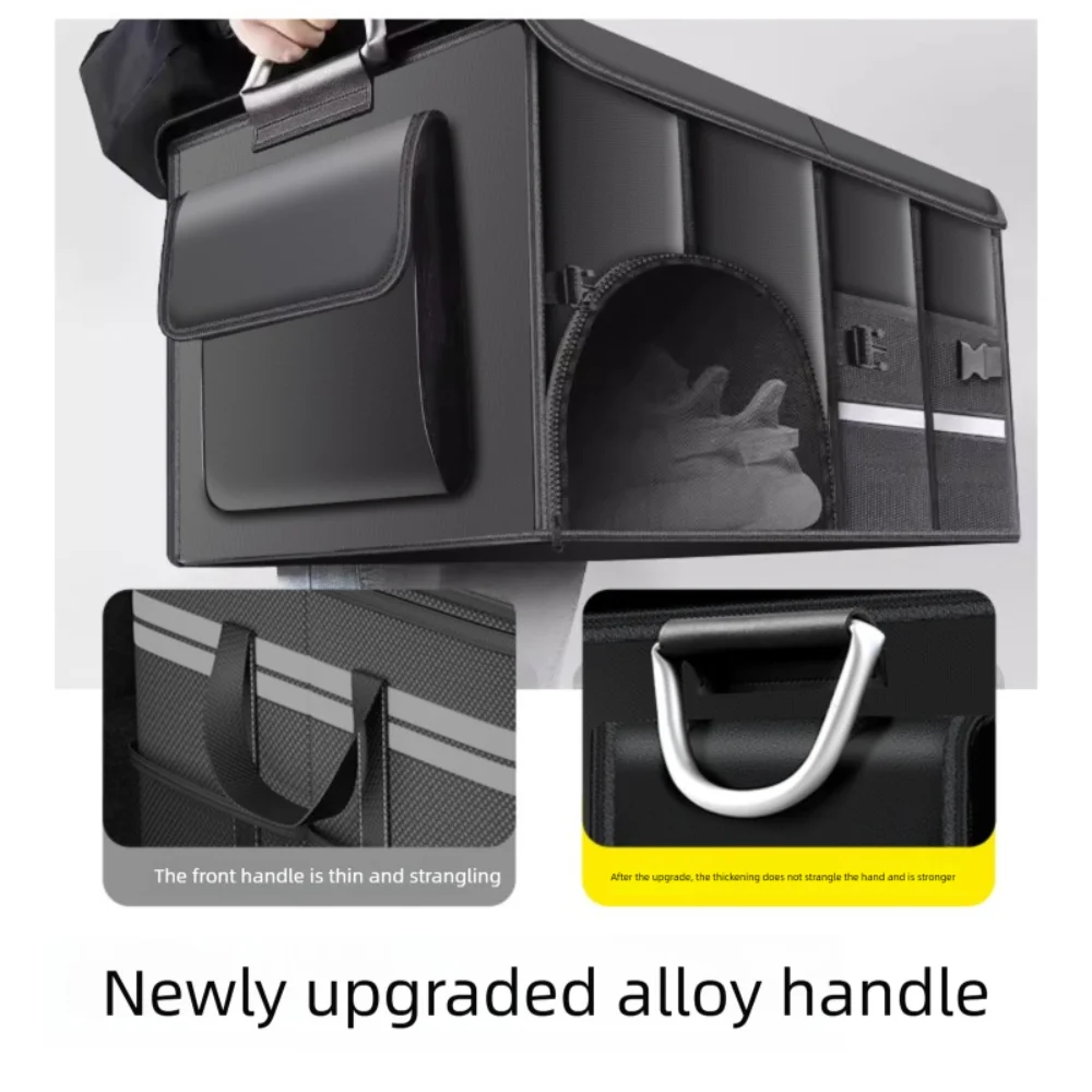 

High Quality Foldable Storage Box Oxford Cloth Waterproof Car Trunk Organizer Large Capacity Storage Organizer Universal
