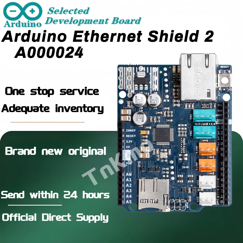 1pcs/lot Arduino Ethernet Shield 2 A000024 Wiznet W5500 Development board 100% new In Stock