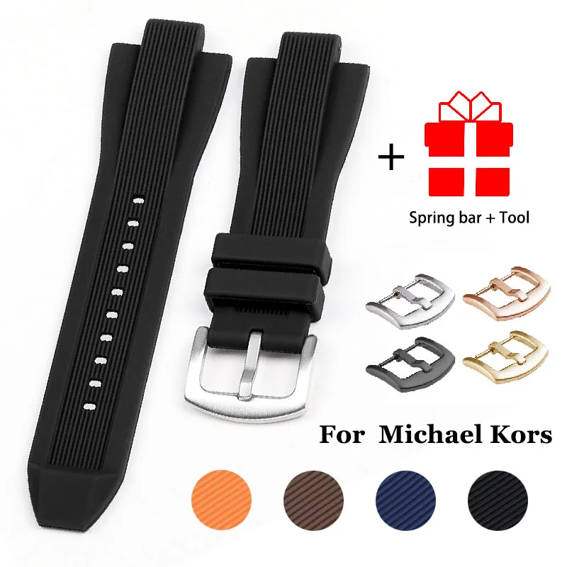 Silicone Original strap For Michael Kors MK8184 MK8729 MK9020 MK8152 MK9020 MK9026 Smart Watch Straps Waterproof Bands13mm*29mm