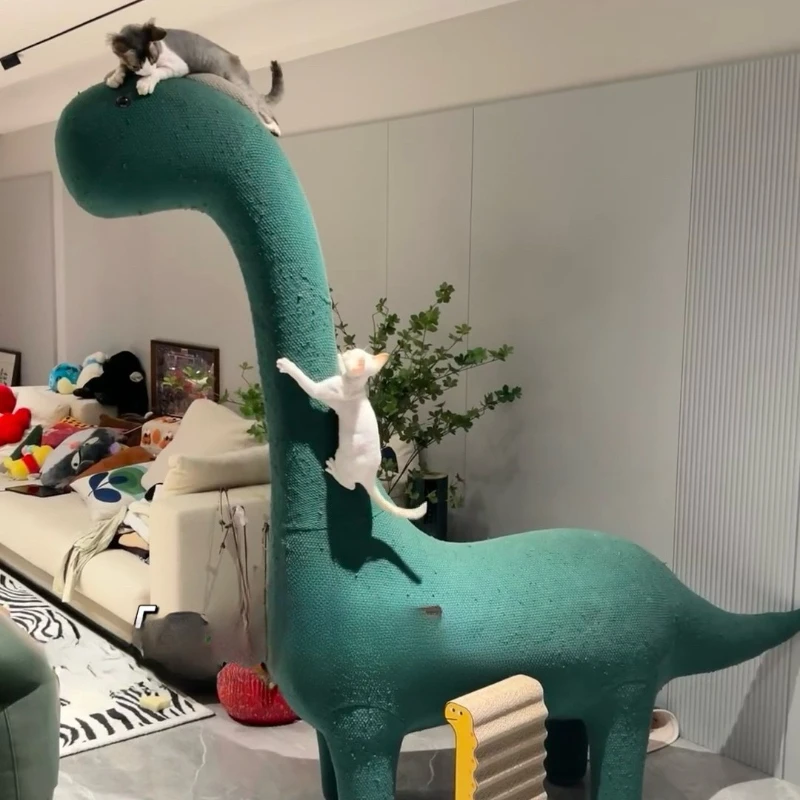 

Home ornaments, cat climbing frame solid wood stable will not fall big cat toys