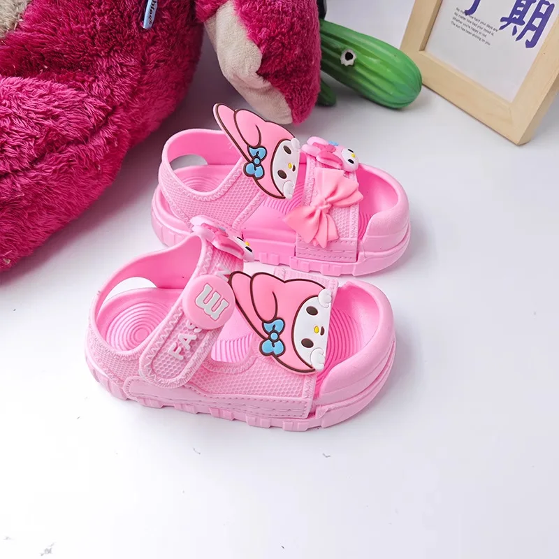 أحذية ميلودي بيتش صنادل كورومي صيفية جديدة للأطفال خفيفة الوزن وغير قابلة للانزلاق أحذية المدارس الابتدائية للفتيات المرحلة الكاملة