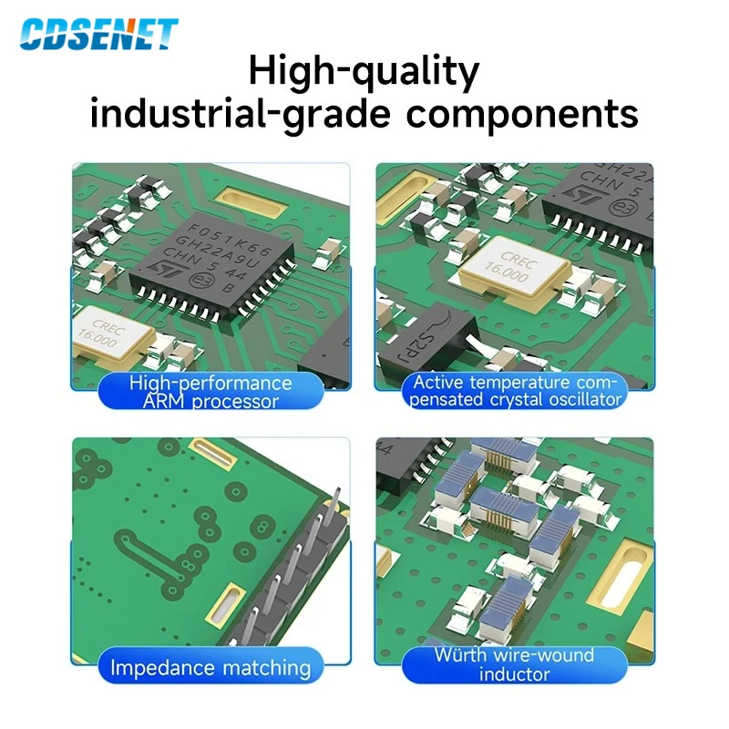 433M Full Duplex Module CDSENT E62 Series Automatic Frequency Hopping Transparent Transmission 20-30dBm High Speed Long Distance