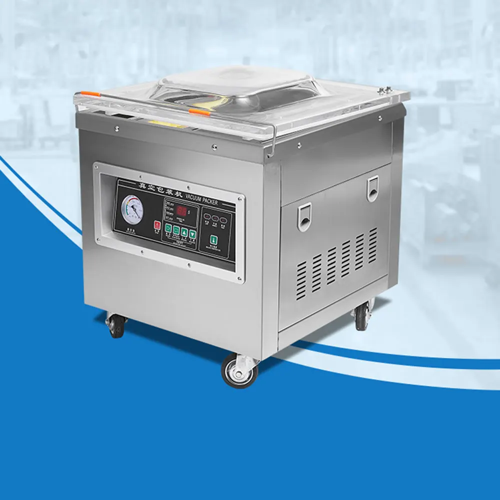 

Dz-400 Professional Electric Desktop Vacuum Packaging Machine Automatic Commodity Fish Skin Vegetables Packing Seal