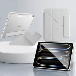 For iPad Air 6 11 13 M2 2024 M3 2025 Case iPad A16 11 inch Removable Magnetic Cover iPad 9th 10th Generation Air 4 5 10.9 Funda