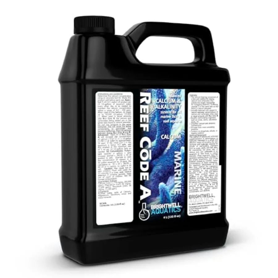 

Reef Code A - Balanced Calcium and Alkalinity System Water Conditioner - For All Saltwater Marine Fish and Reef Fish Tanks - Aq