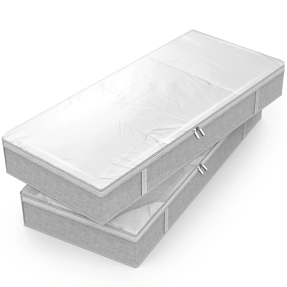 1 Stück einfache und abnehmbare Aufbewahrungsbox für unter dem Bett, würfelförmige Vlies-Aufbewahrungsbox mit großem Fassungsvermögen, faltbare Aufbewahrungsbox
