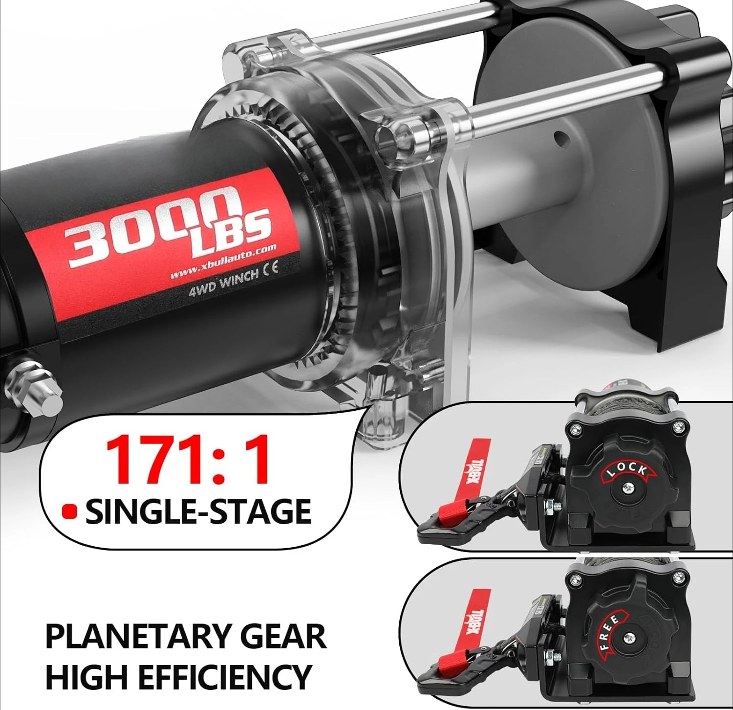 ใหม่ 12V DC 3000LBS IP68 กันน้ําไฟฟ้า Winch สําหรับลากจูง ATV/UTV, เรือ, Off Road พร้อม Hawse Fairlead