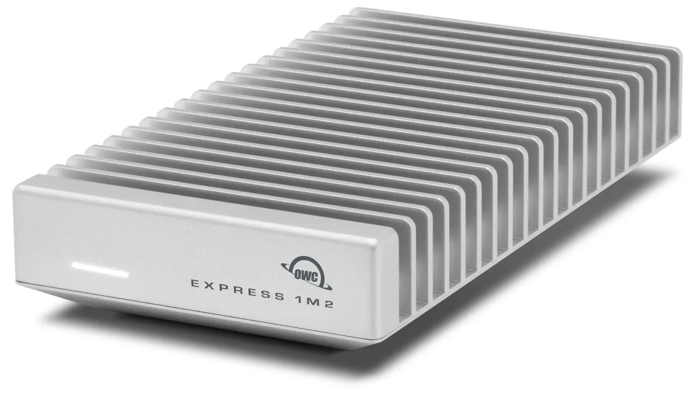 OWC Express 1M2 80G USB4 80Gb/s Portable NVMe M.2 SSD Enclosure, Over 6000MB/s - Bus-Powered - Compatible with USB4/Thunderbolt