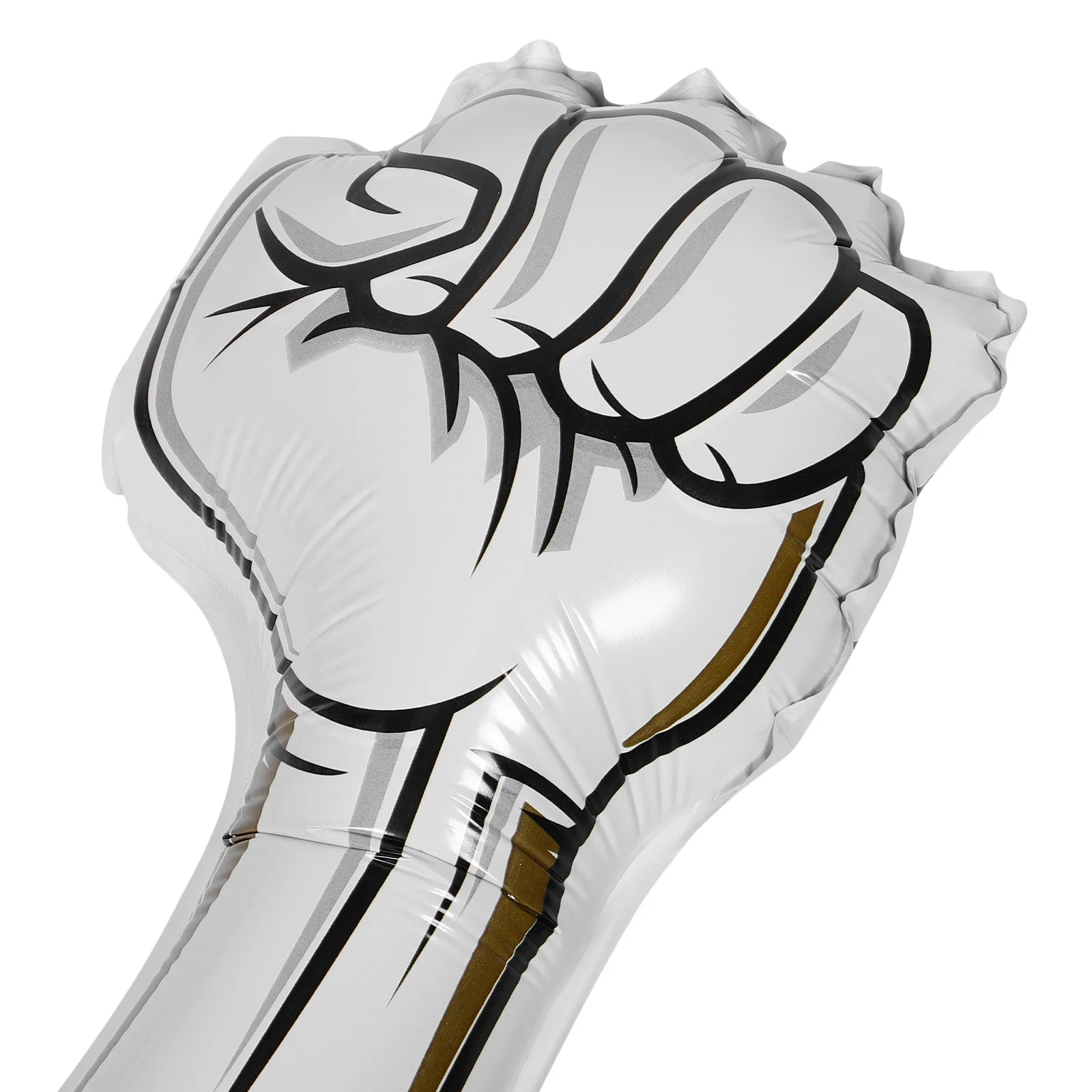 10 قطع من بالونات التشجيع القابلة للنفخ من رقائق الألومنيوم لدعائم الحفلات المدرسية لحدث كرة القدم