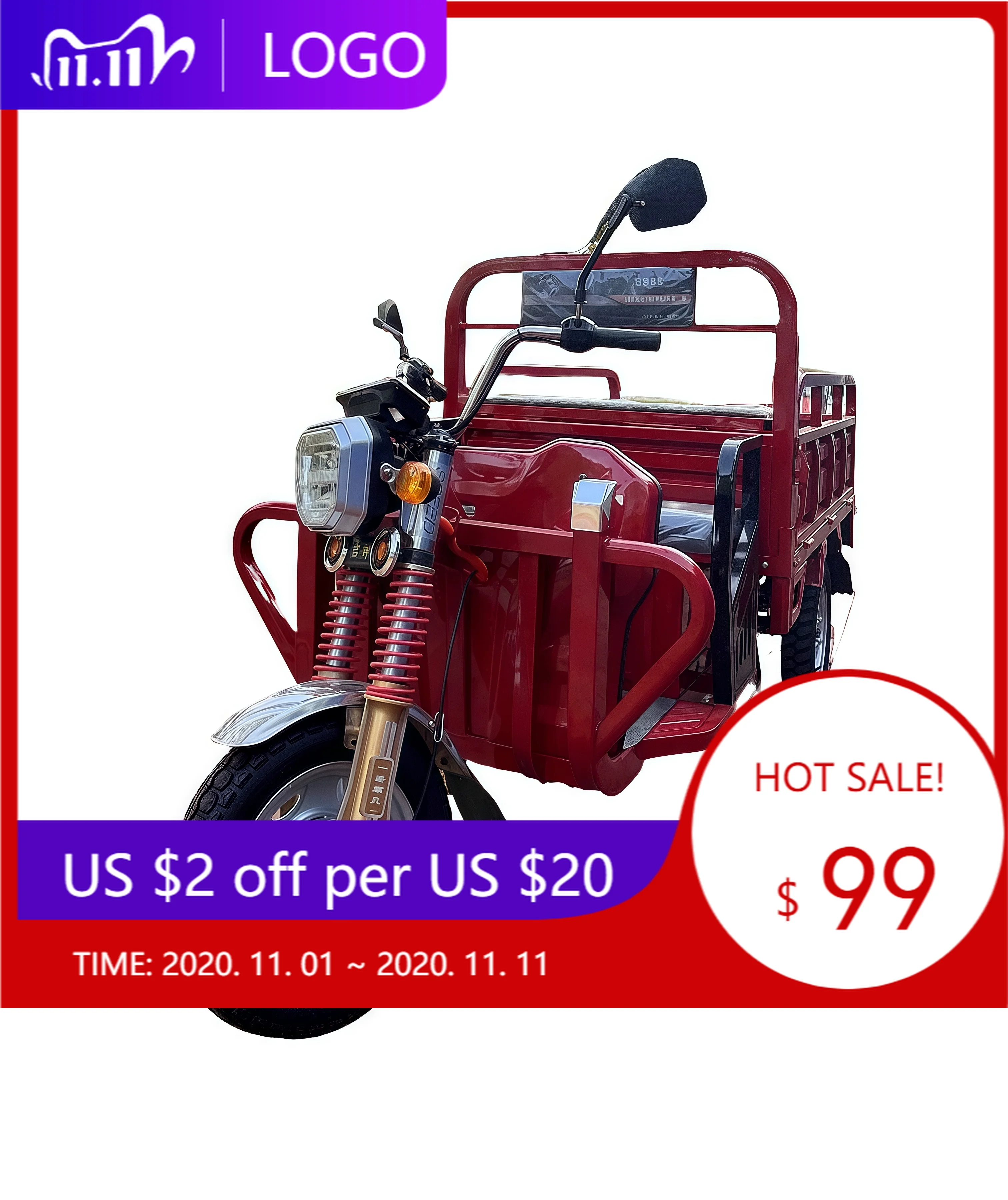 DXY60V/1000W adult electric tricycle, tricycle freight tricycle, urban commuter transportation