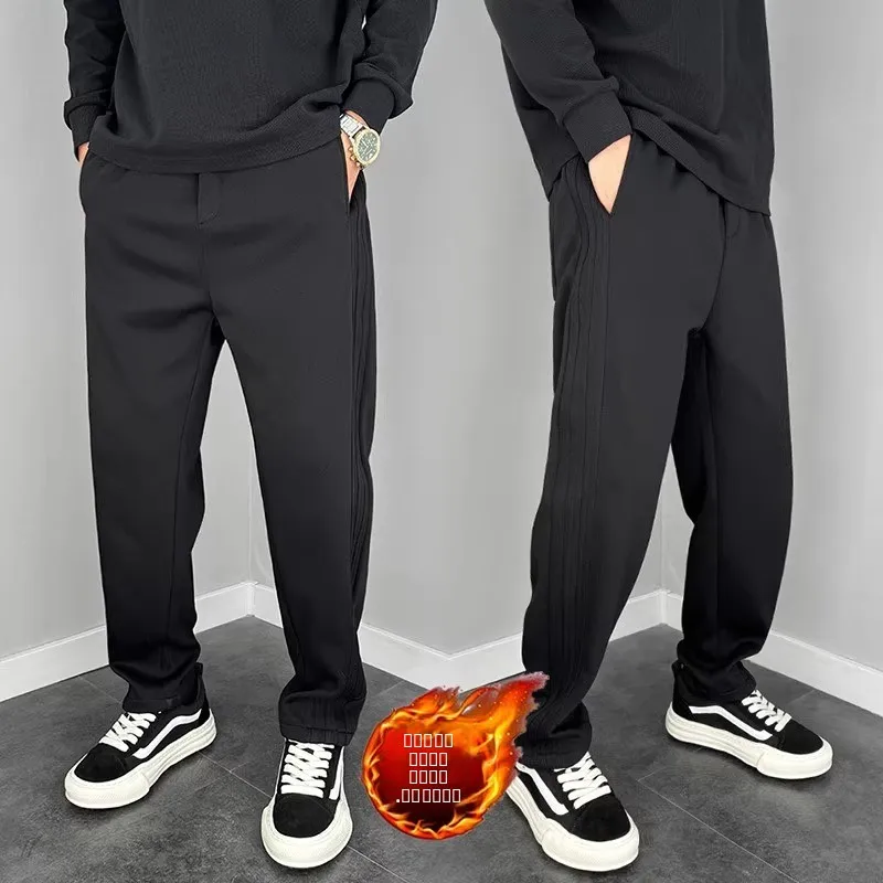 

Новые мужские повседневные брюки Bow Knife ape Winter Thiened Fce Harlan, прямые, свободные, удобные, повседневные брюки