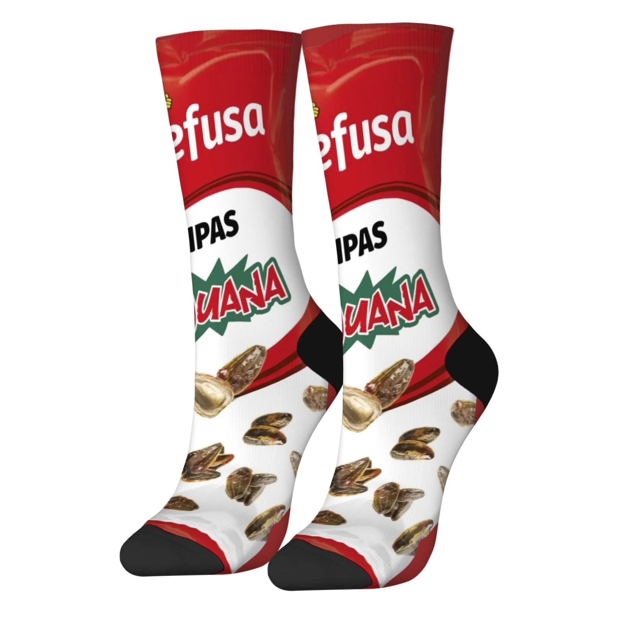 مضحك الجدة Grefus Pipas وجبة خفيفة طاقم الجوارب Tijuana وجبة خفيفة التفاصيل مع نغمات التعبئة والتغليف للجنسين الجوارب للارتداء اليومي ومحبي الغذاء