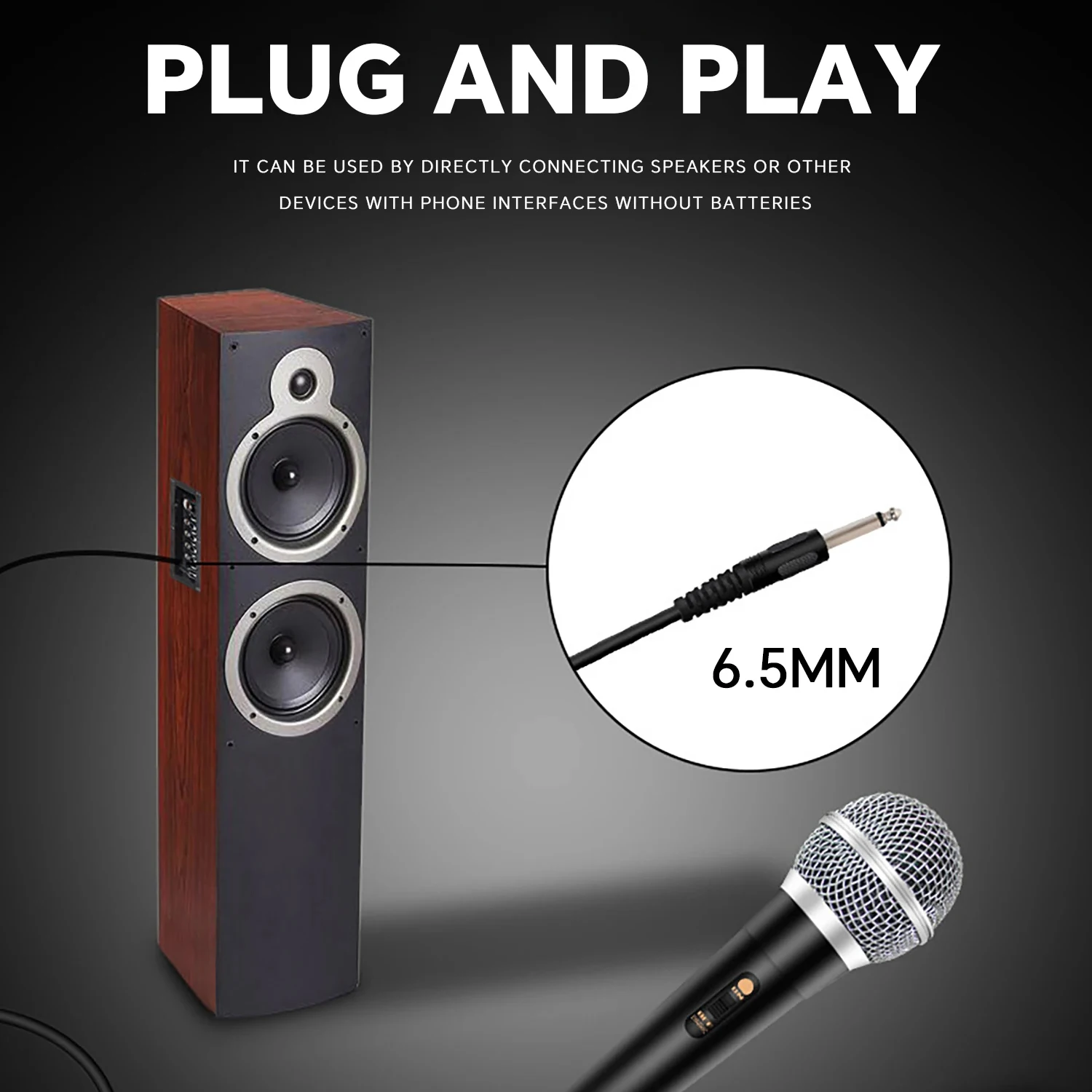 

GAM-106 wired microphone trolley speaker matching wired microphone K singer holding wire microphone dynamic microphone